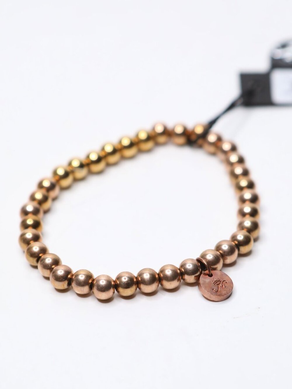 Joseph Nogucci 18K Rose Gold Plated Stainless Steel Bead Expression Bracelet - Picture 4 of 8